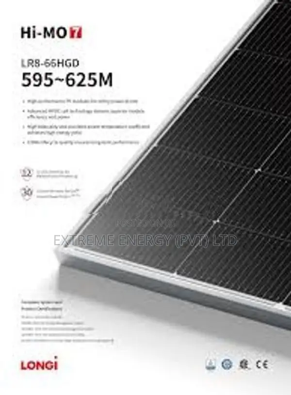 LONGi LR7-72HGD-615wp Solar Panel