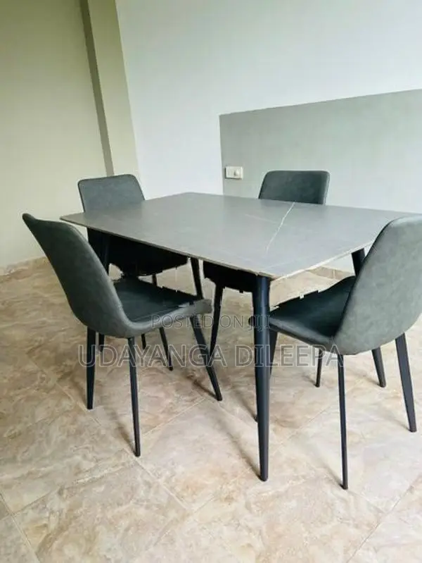 Granite Dining Table with Chairs