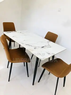 Granite Dining Table with Chairs