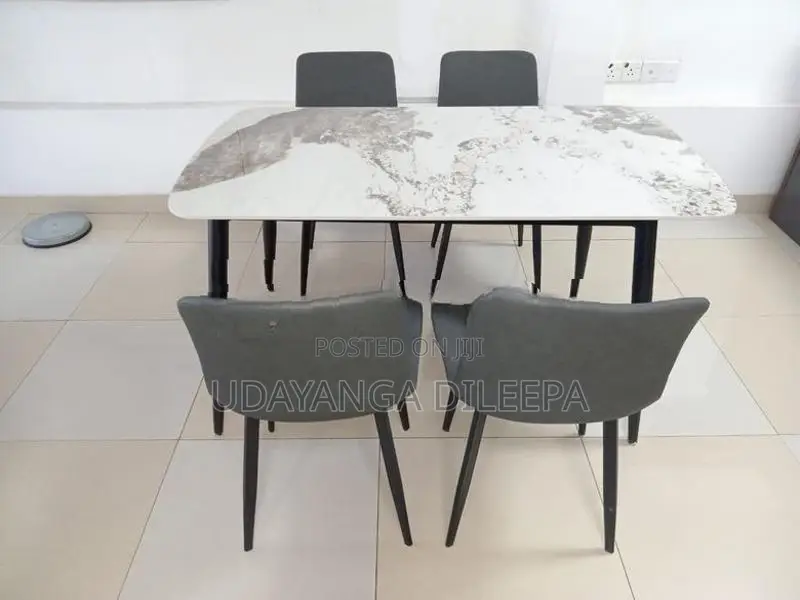 Granite Dining Table with Chairs