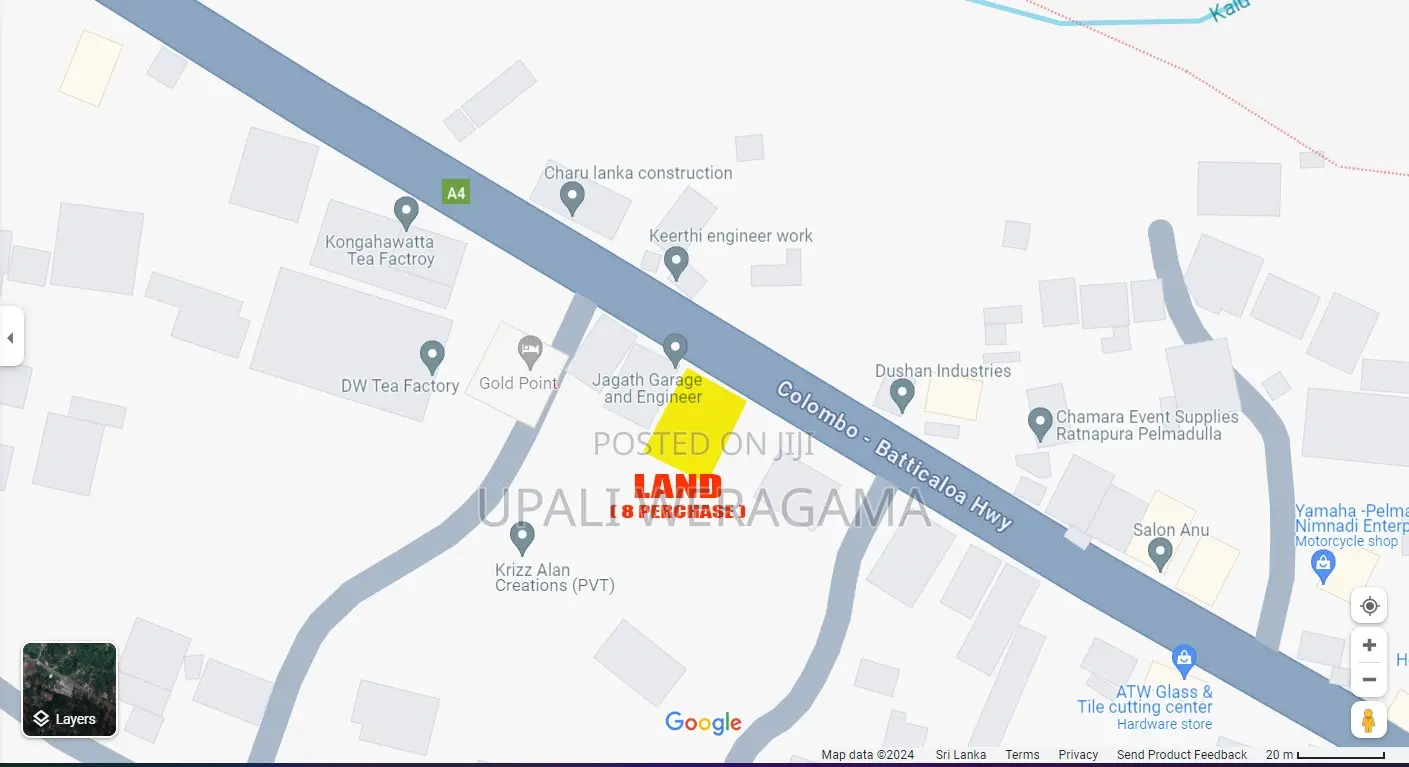A Land of About 8 Perches Is Available for Rent or Lease