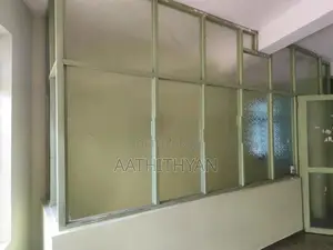 Wood Glass Partition with Door