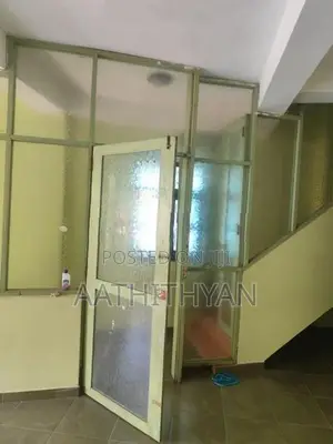 Wood Glass Partition with Door