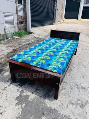 Single Box Bed with Double Layer Mattress 72×36