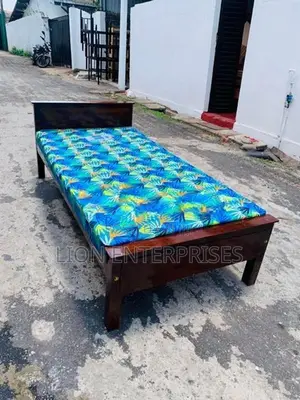 Single Box Bed with Double Layer Mattress 72×36