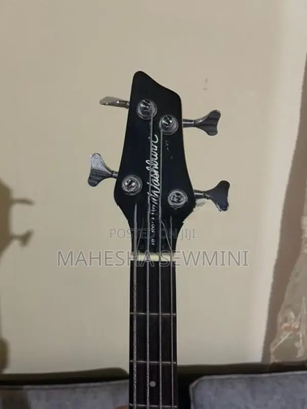 4 String Bass Guitar with Amplifier