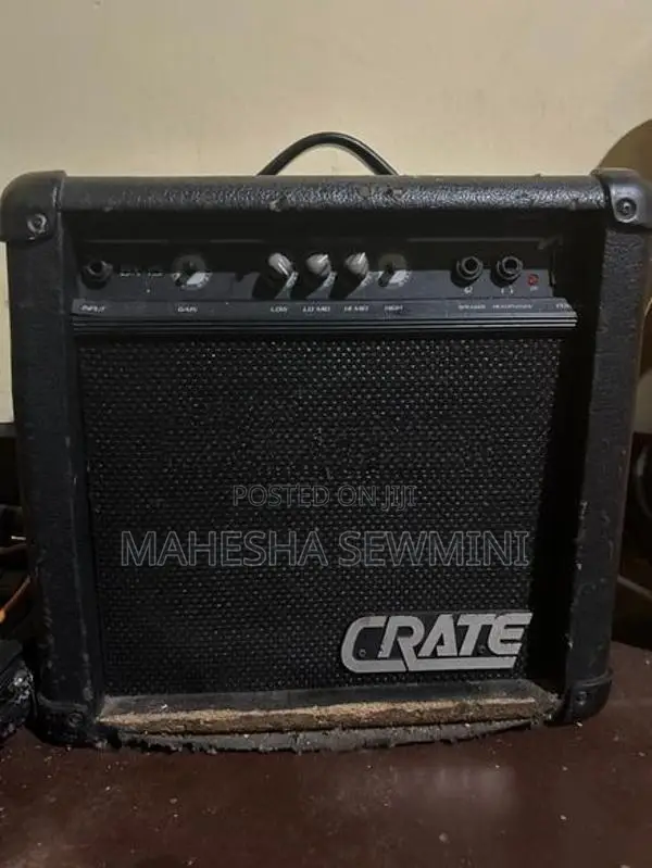 4 String Bass Guitar with Amplifier