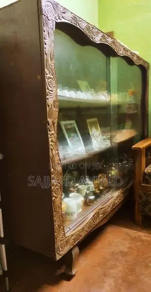 Wood Cabinet with Glass