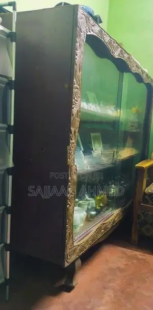 Wood Cabinet with Glass