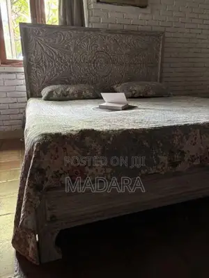 King-Size Bed Frame With Mattress