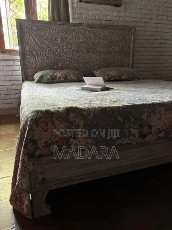 King-Size Bed Frame With Mattress