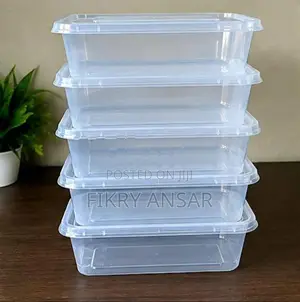 Plastic Microwave Freezer Safe Lunch Box Canister 750ML - Food Grade