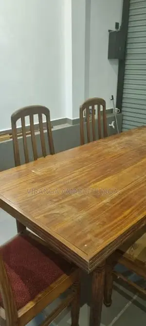 Solid Burutha Dining Table With 6 Chairs