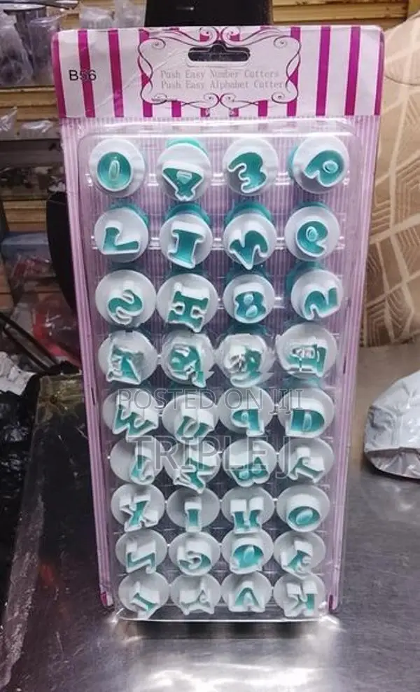 Alphabet With Number Plunger Cutter