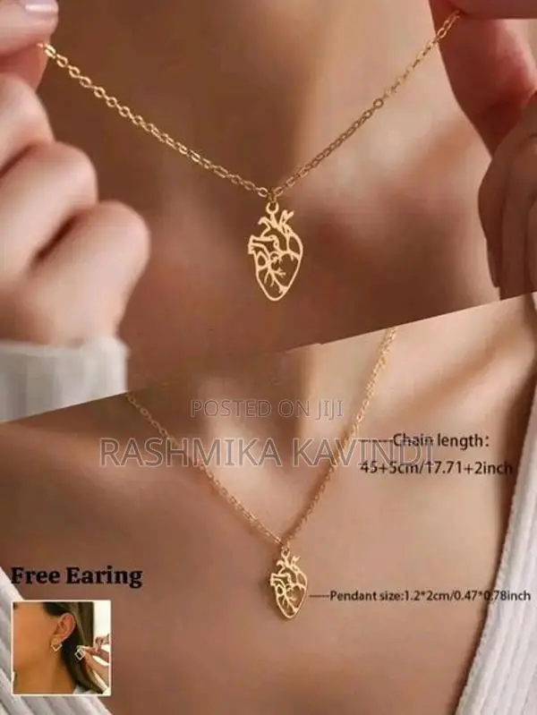 18K Gold Plated Heart Necklace