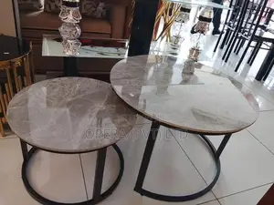 Round Granite Nesting Table