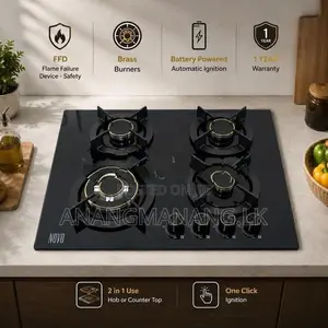 Novo Luxury Safety Brass Burners Gas Cooker Hob