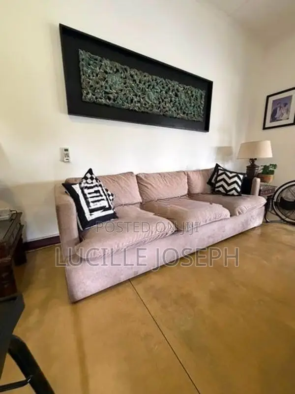 Used Belgian Fabric Sofa Set