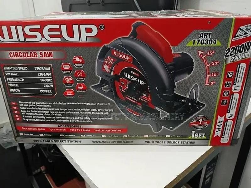 WISEUP Industrial-Grade 230mm Circular Saw Herman PT 1160