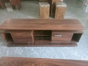Melamine TV Stand with Setup Cupboard 75