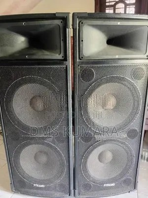 700W Pyramid Brand Speakers with Mixer Amplifier