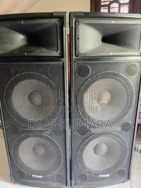 700W Pyramid Brand Speakers with Mixer Amplifier