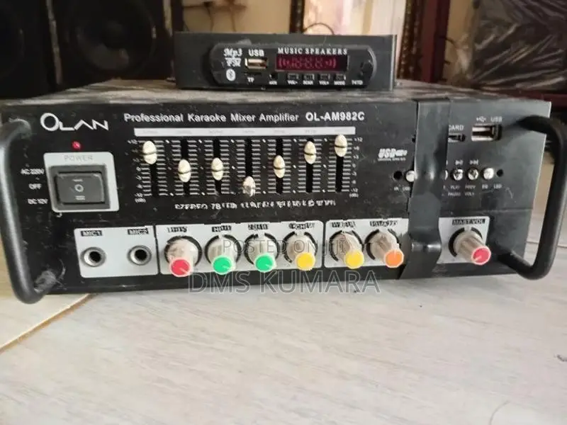 700W Pyramid Brand Speakers with Mixer Amplifier