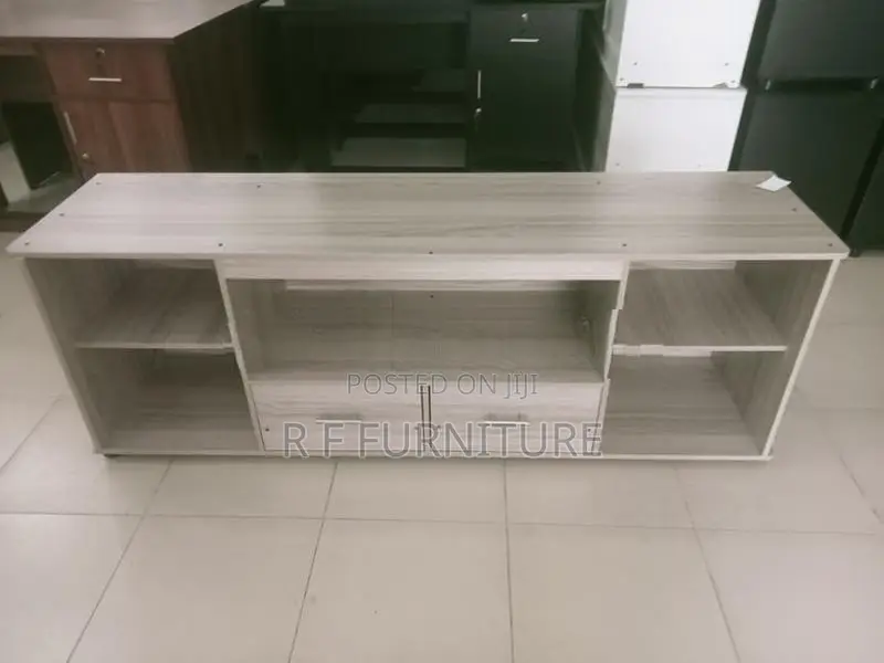 Melamine Tv Stand with Setup Cupboard