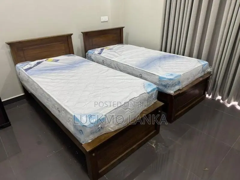New 72x36 Teak Box Bed With Arpico Spring Mattress 8 Inches (Pp2)