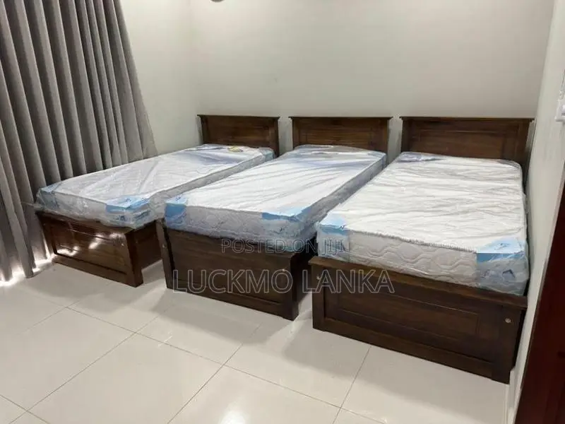 New 72x36 Teak Box Bed With Arpico Spring Mattress 8 Inches (Pp2)