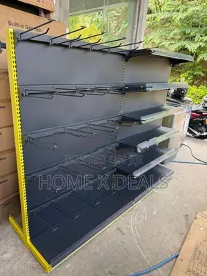 Double-Sided Retail Gondola Shelving Unit