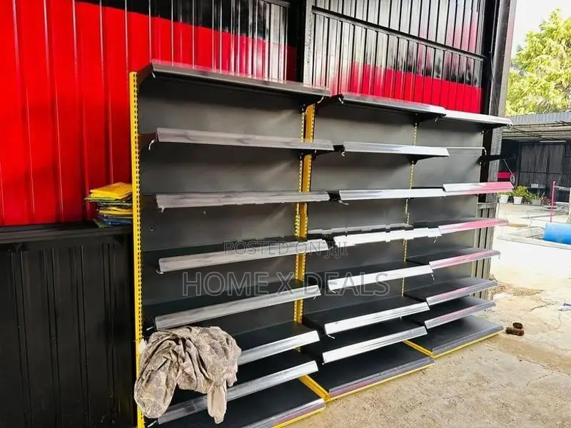 Double-Sided Retail Gondola Shelving Unit