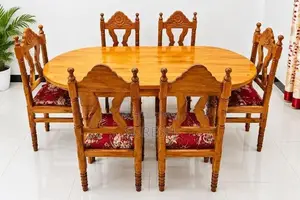 Wooden Dining Table With Chairs