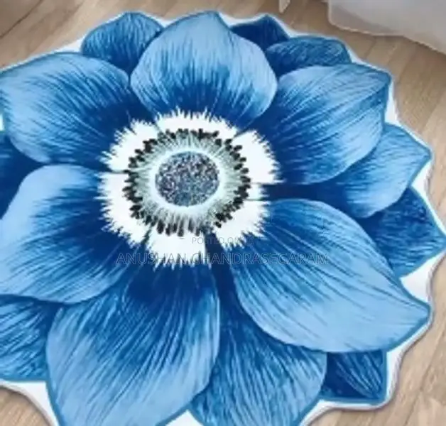 Modern Petal 3D Shaped Flower Carpet Size 1m x1m