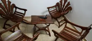Teak Chair Set With Table