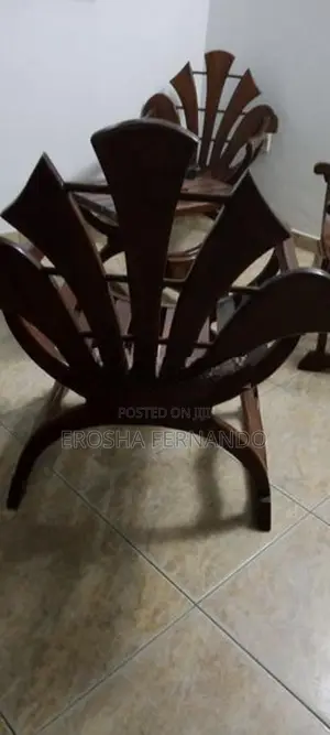 Teak Chair Set With Table