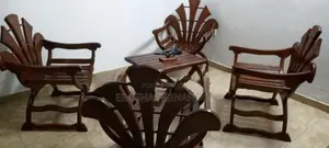 Teak Chair Set With Table