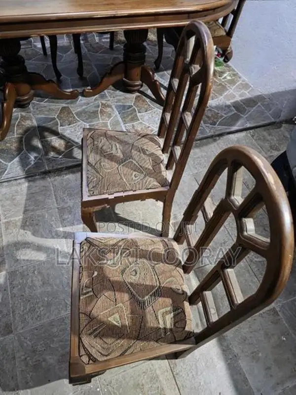 Teak Dining Table with 6 Chairs