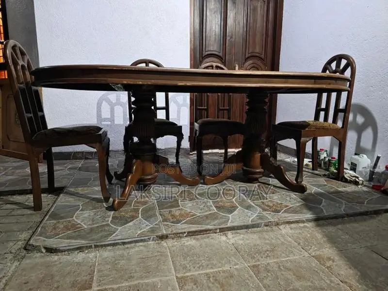 Teak Dining Table with 6 Chairs