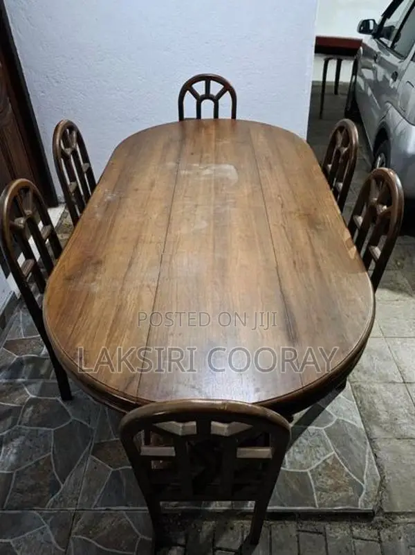 Teak Dining Table with 6 Chairs