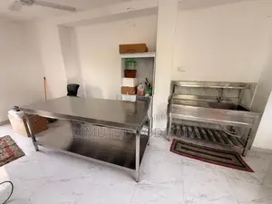 Stainless Steel Table With Sink
