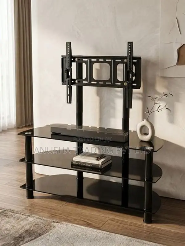 Modern Tempered Glass TV Stand