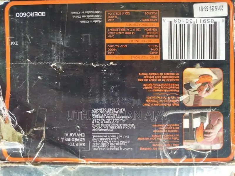 Black Decker 5in Orbit Sander