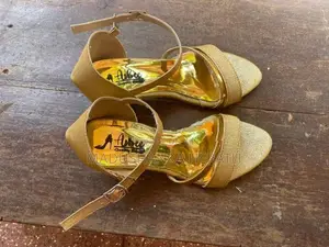 Golden Party Wear Sandal
