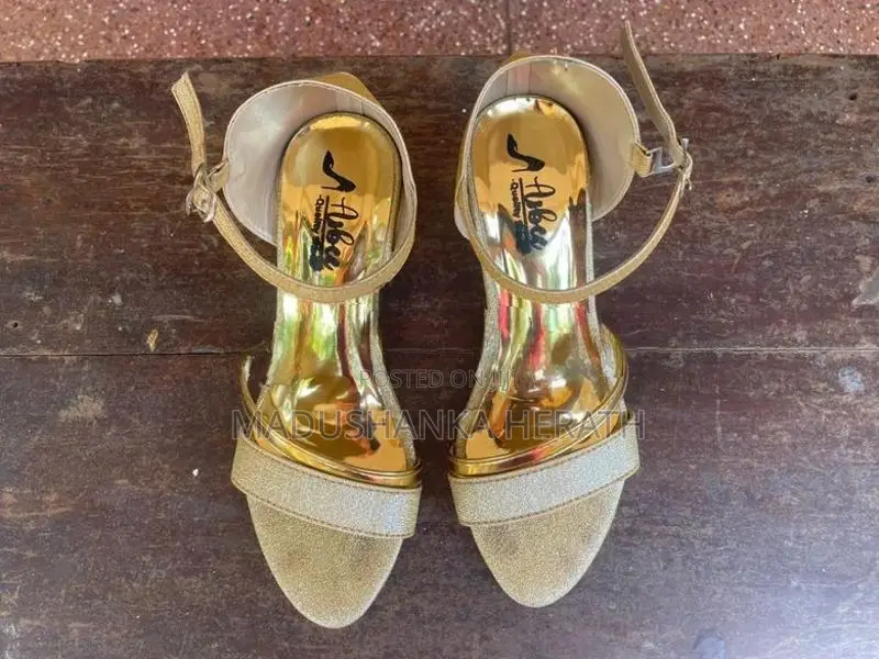 Golden Party Wear Sandal