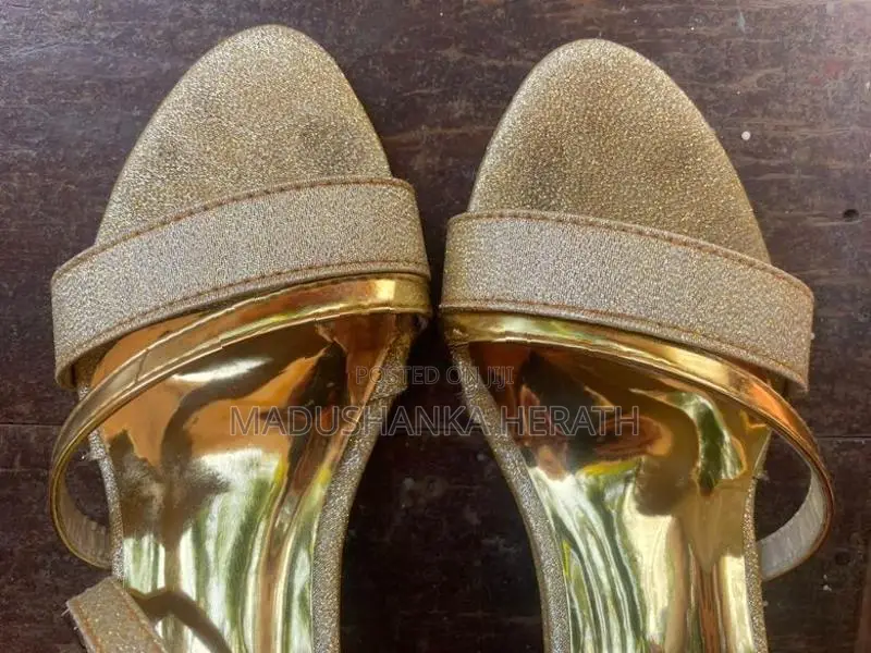 Golden Party Wear Sandal