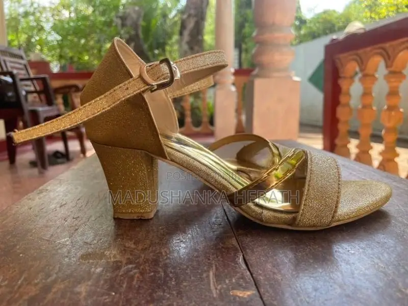 Golden Party Wear Sandal