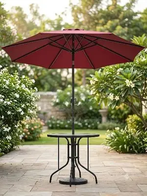 Outdoor Garden Umbrella with Table Set