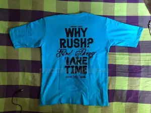 Men's Sky Blue Graphic T-Shirt