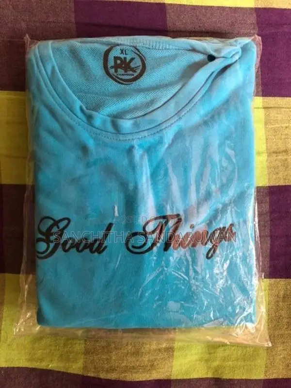 Men's Sky Blue Graphic T-Shirt